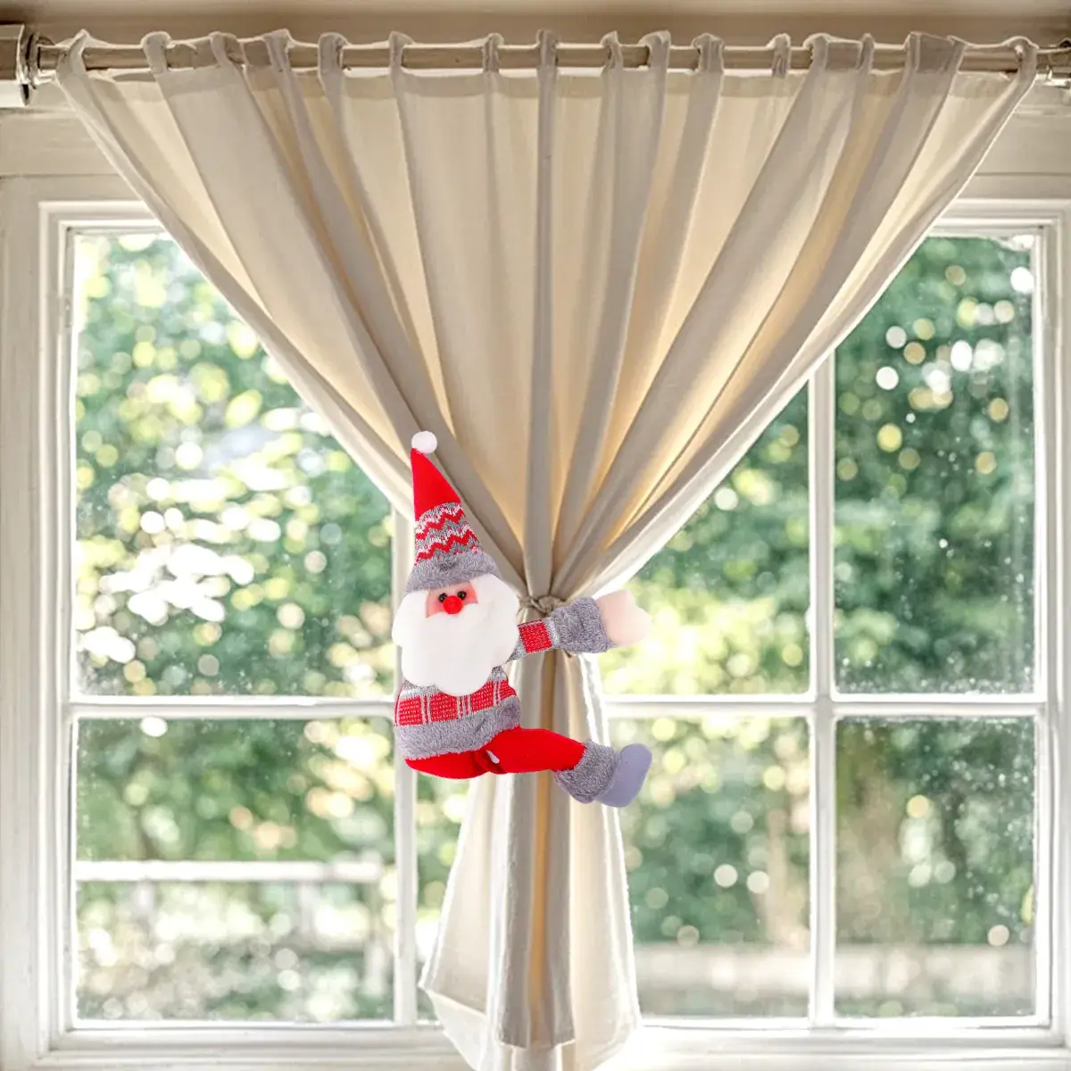 Christmas Curtain Decorative Doll Buckle Holder - Image 7
