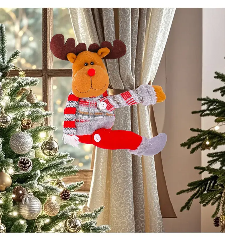 Christmas Curtain Decorative Doll Buckle Holder — feature 8