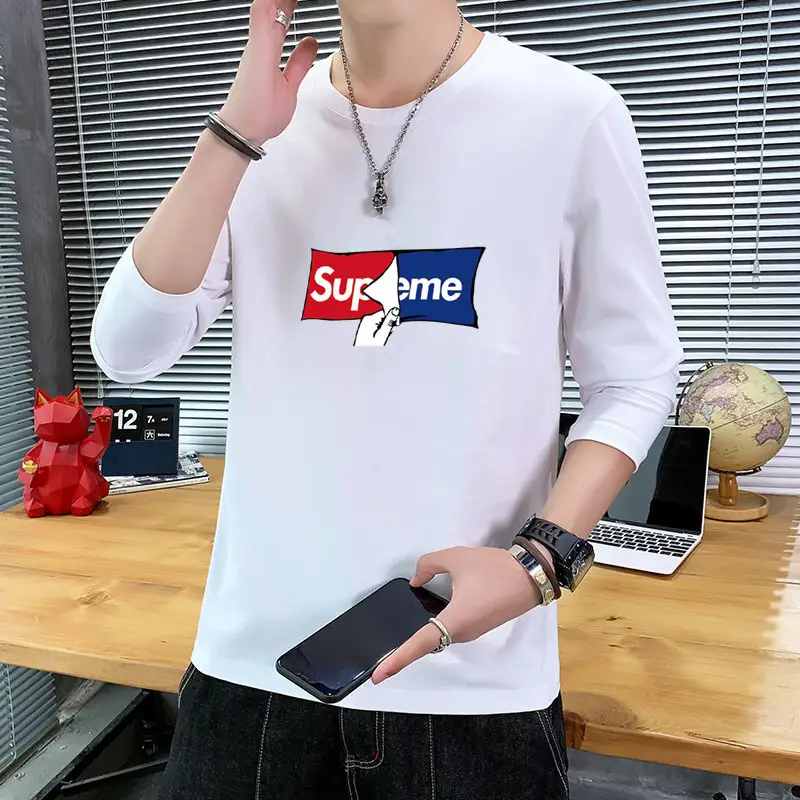 Men Black Vintage Graphic Long Sleeve T-Shirt - Image 11