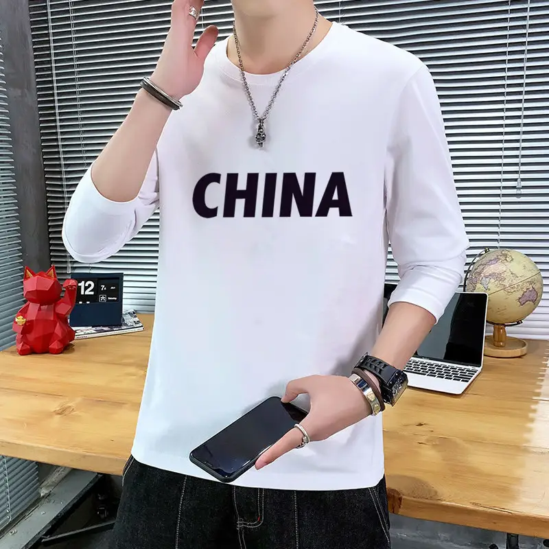Men Black Vintage Graphic Long Sleeve T-Shirt - Image 3