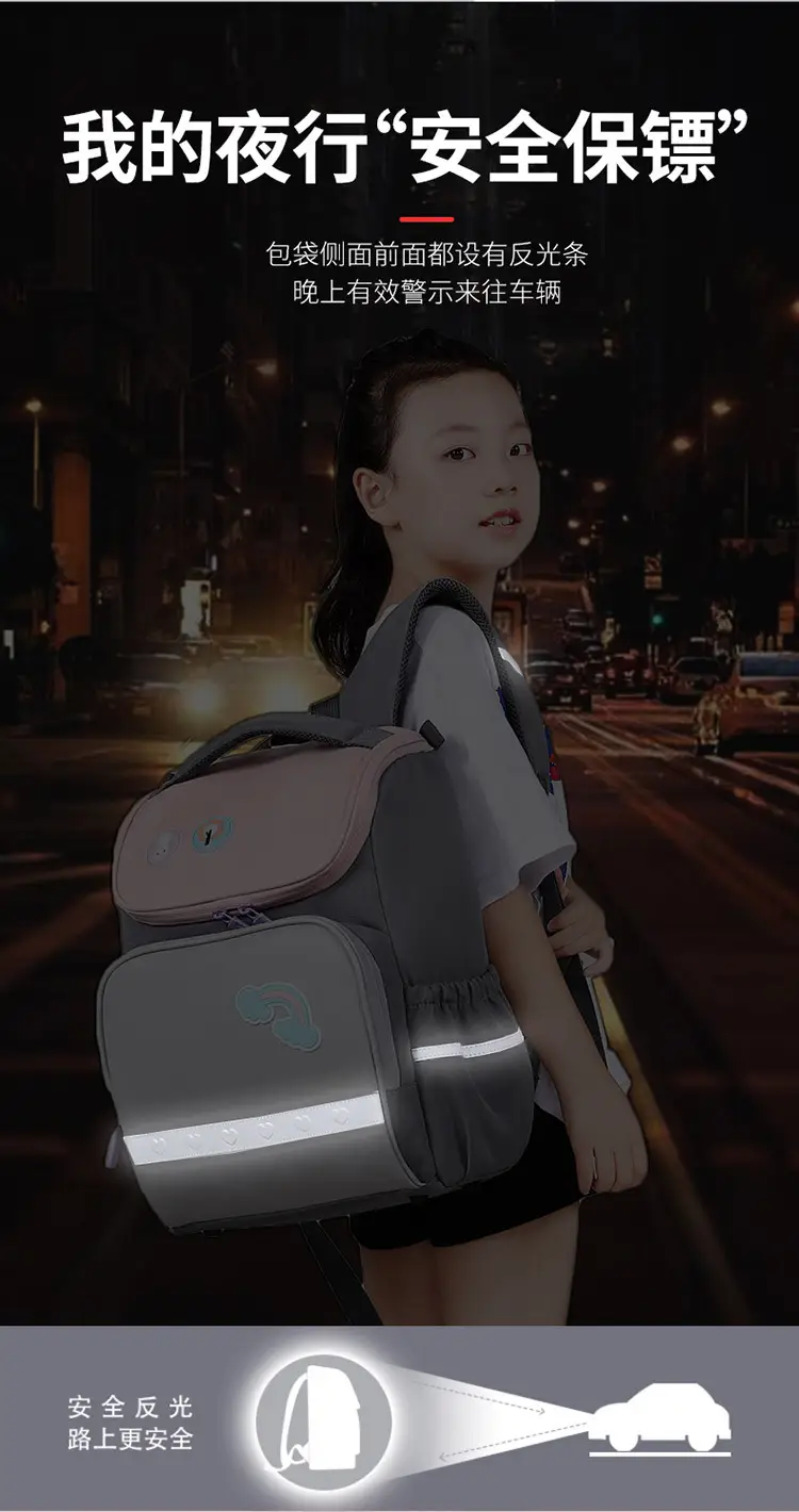 Oudel's New Spine-Protecting Schoolbag for Primary School Students, Lightweight and Large-Capacity Backpack for Children in Grades 1-6, Wholesale — feature 10