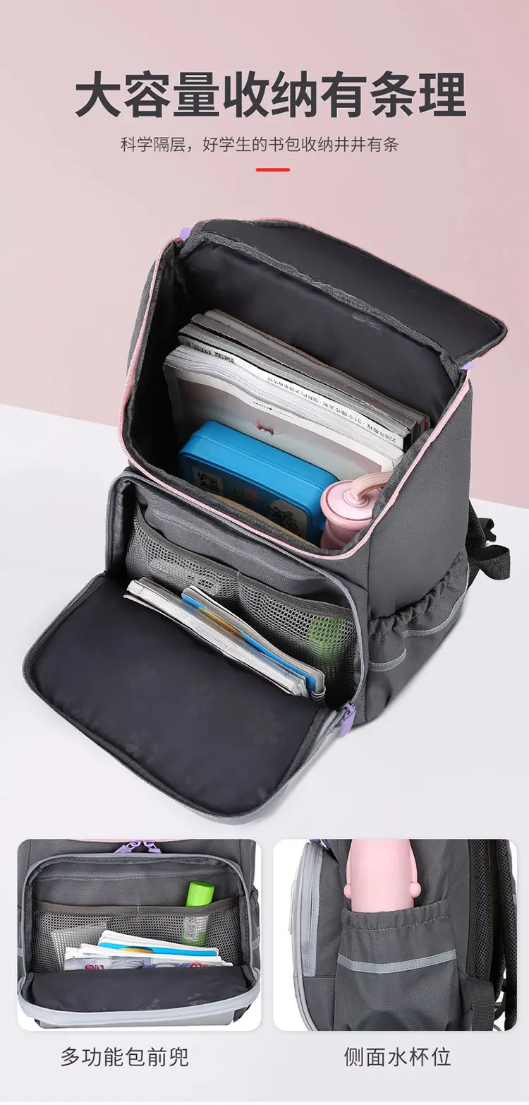 Oudel's New Spine-Protecting Schoolbag for Primary School Students, Lightweight and Large-Capacity Backpack for Children in Grades 1-6, Wholesale — feature 11