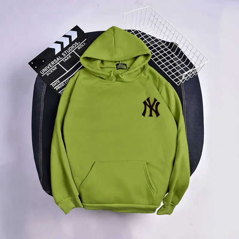 Women Korean Style Yellow NY Logo Hoodie 2024 Winter Casual — feature 20