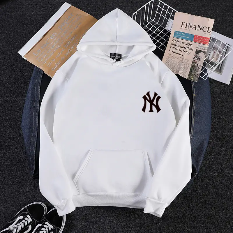 Women Korean Style Yellow NY Logo Hoodie 2024 Winter Casual — feature 5