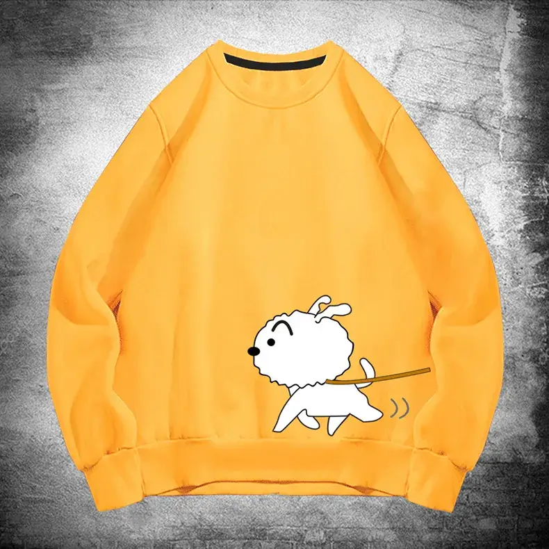 Japanese Style Cartoon Sweatshirt for Kids Grey