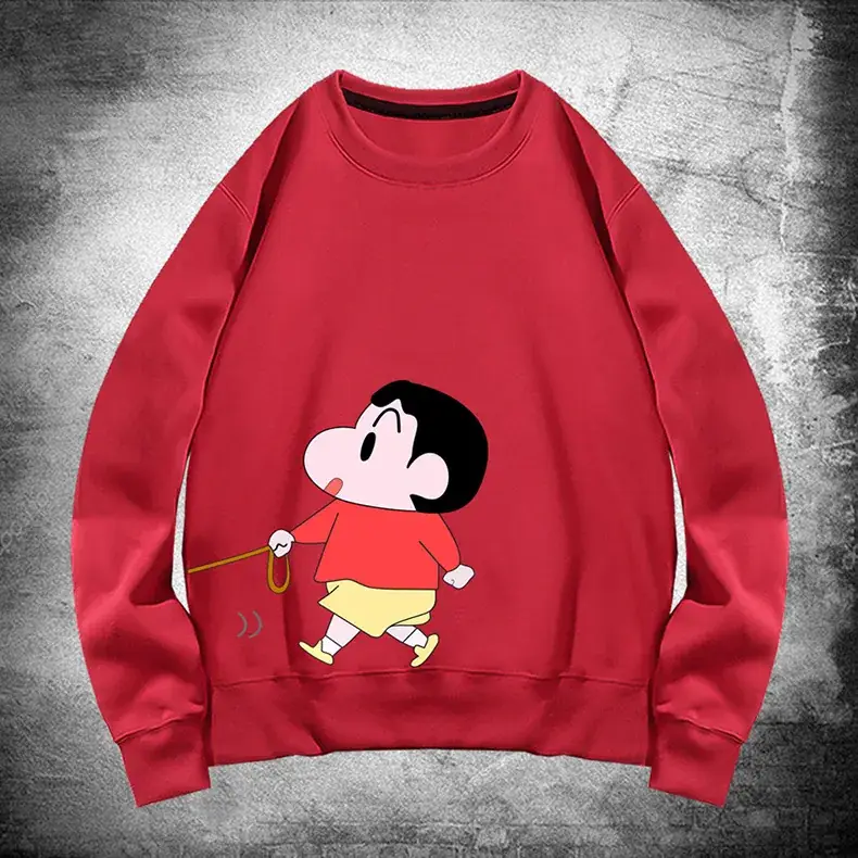 Japanese Style Cartoon Sweatshirt for Kids Grey