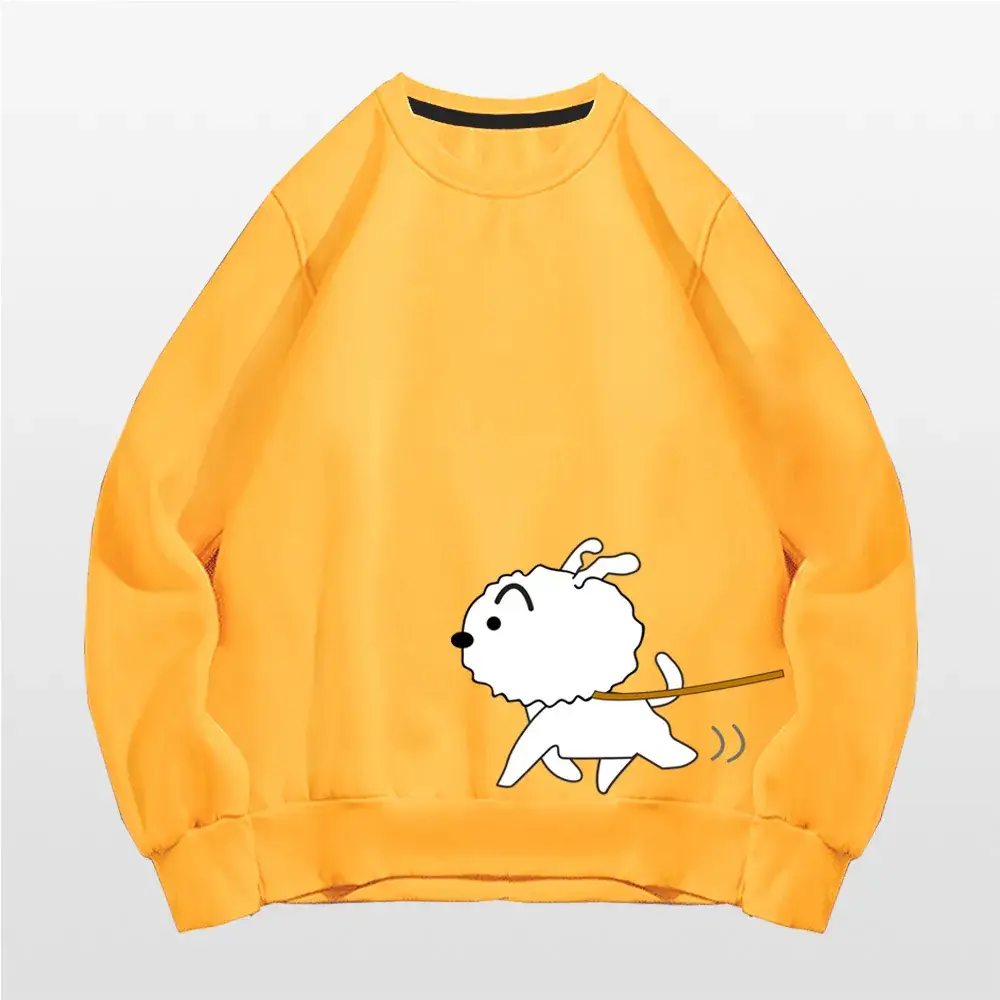 Japanese Style Cartoon Sweatshirt for Kids Grey