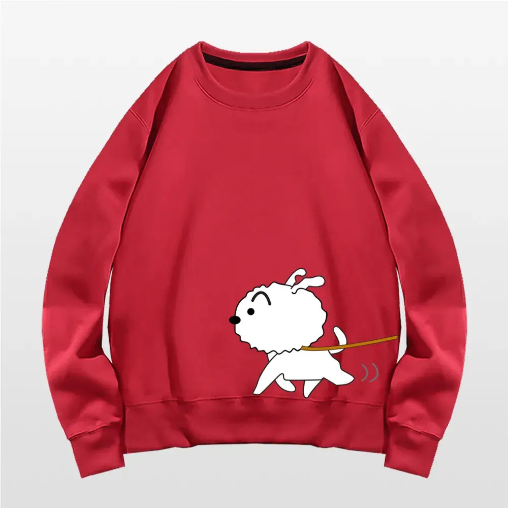 Japanese Style Cartoon Sweatshirt for Kids Grey