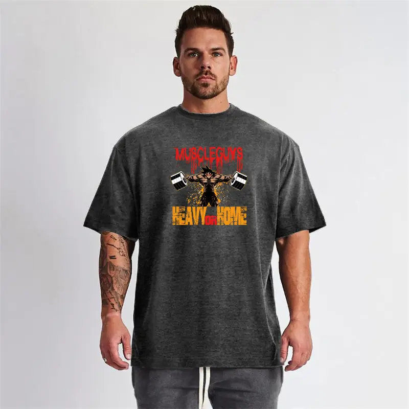 Men Heavy Heavy Dragon Ball T-Shirt Black - Image 6