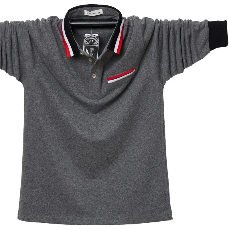 Men Blue Polo Shirt with Red White Trim