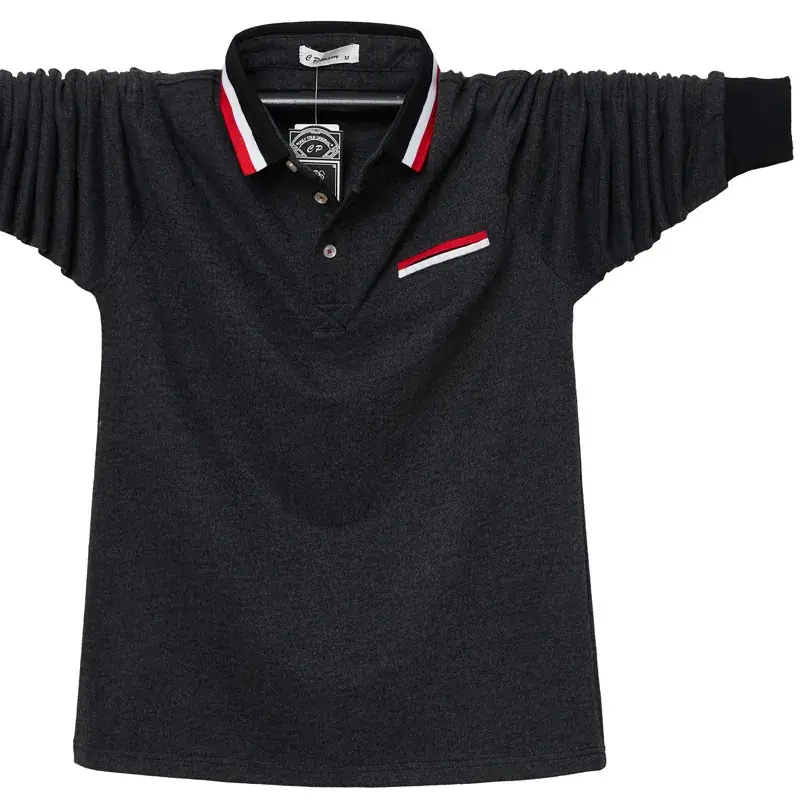 Men Blue Polo Shirt with Red White Trim