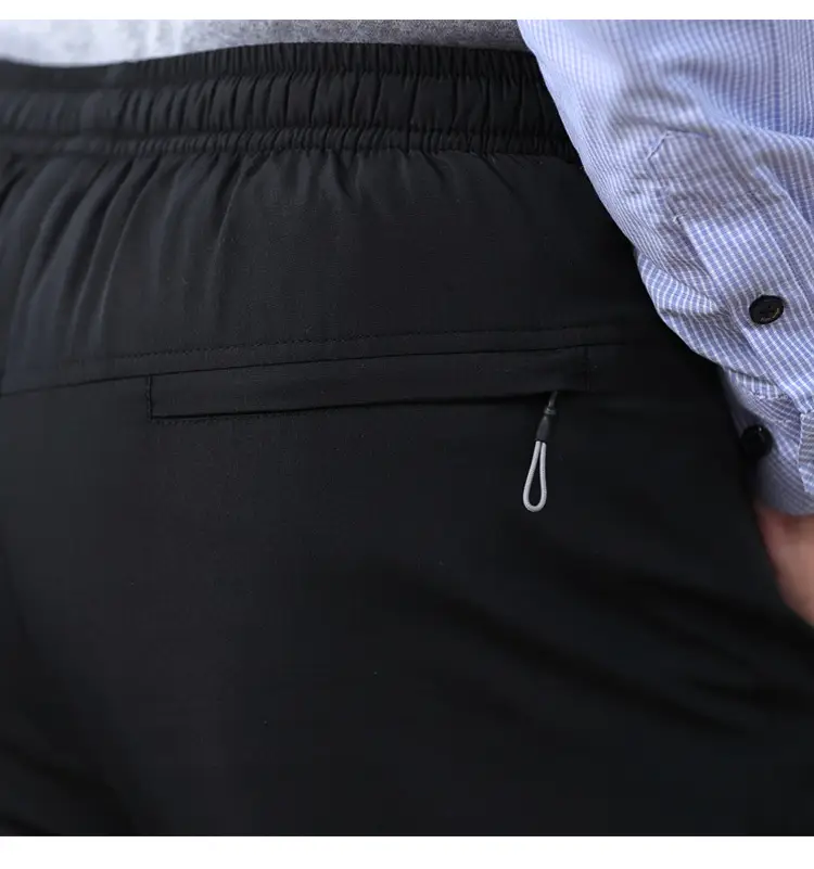 Autumn Winter Padded Navy Velvet Pants for Men — feature 16