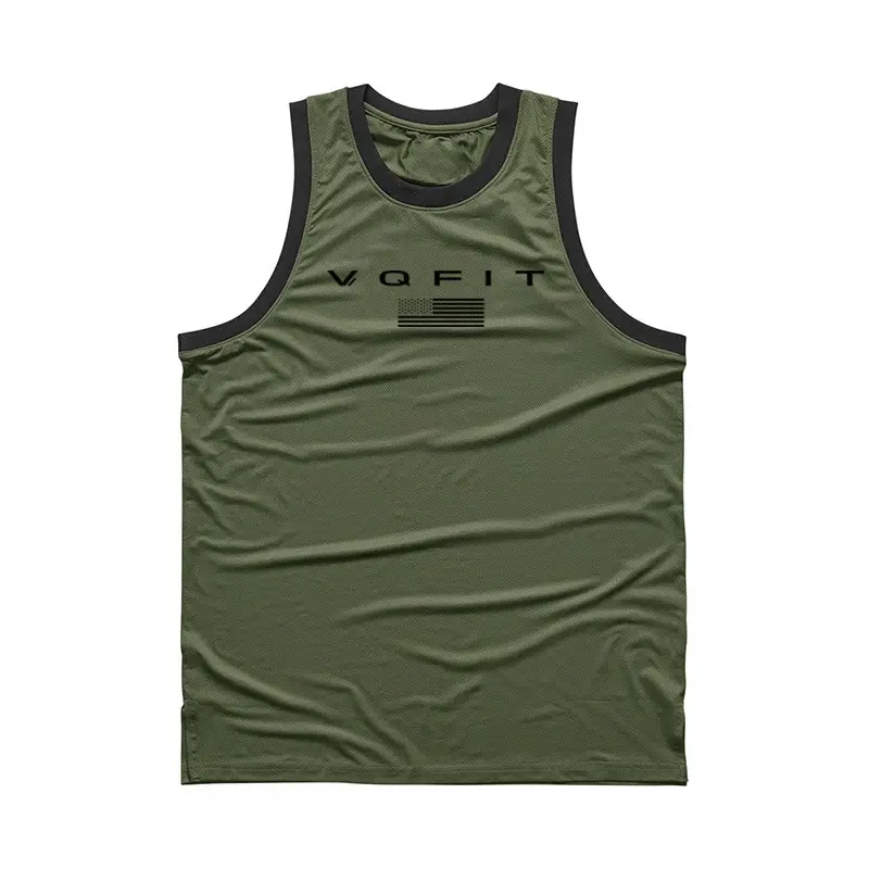 Men's Black Muscle Waistcoat Vest Gym Training