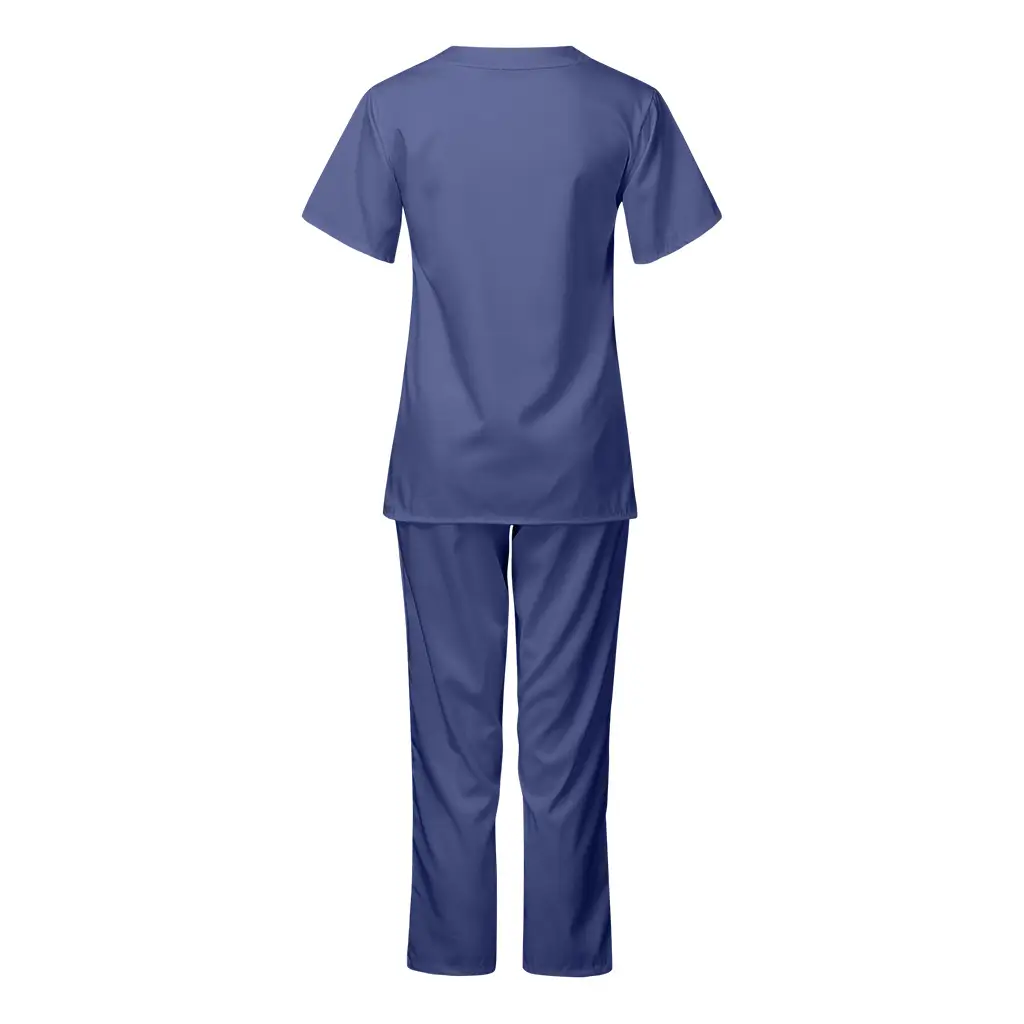 Pink V-Neck Scrub Suit for Medical Staff — feature 17