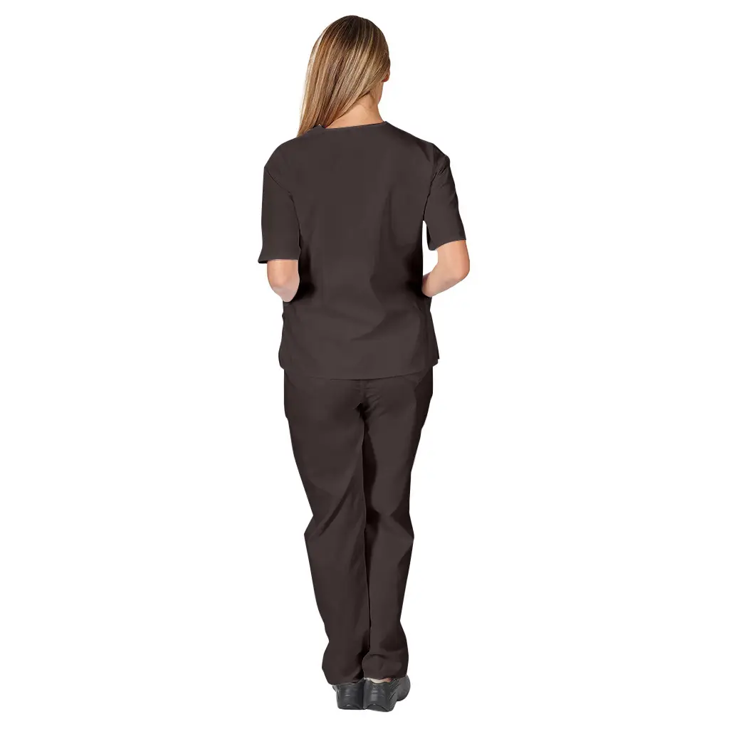 Pink V-Neck Scrub Suit for Medical Staff — feature 23