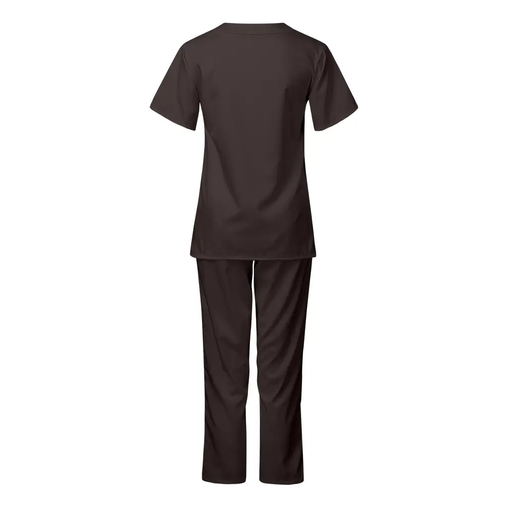 Pink V-Neck Scrub Suit for Medical Staff — feature 25