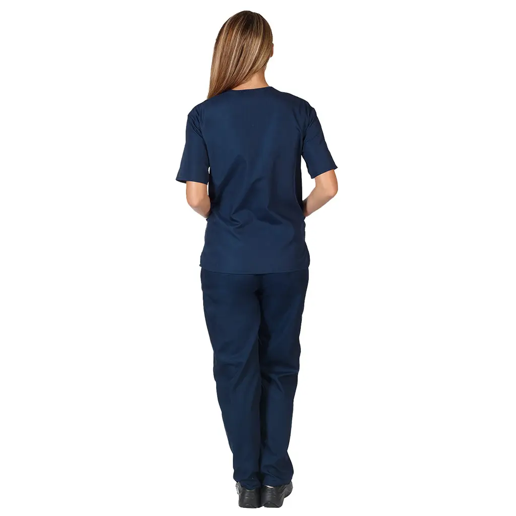 Pink V-Neck Scrub Suit for Medical Staff — feature 31