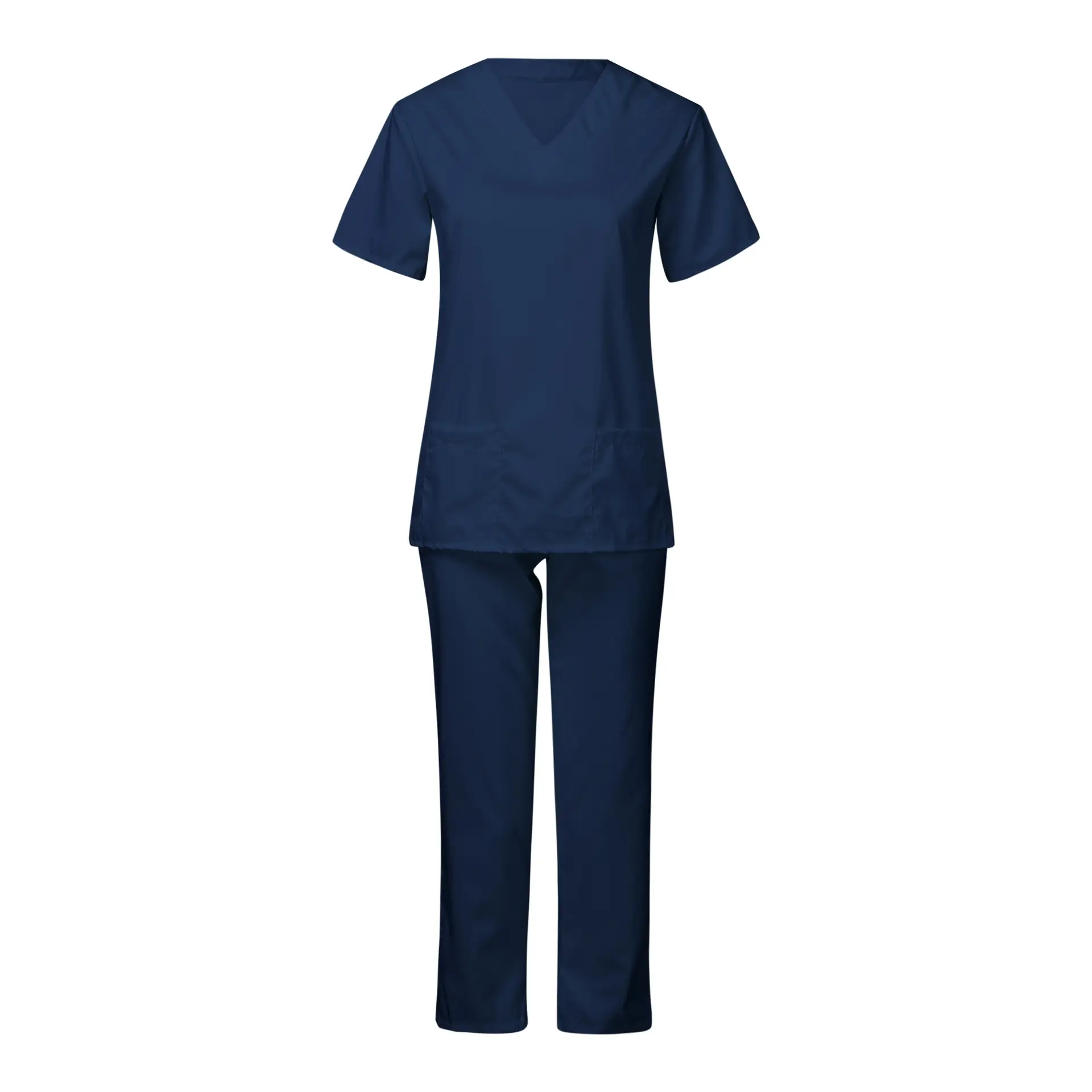 Pink V-Neck Scrub Suit for Medical Staff — feature 32