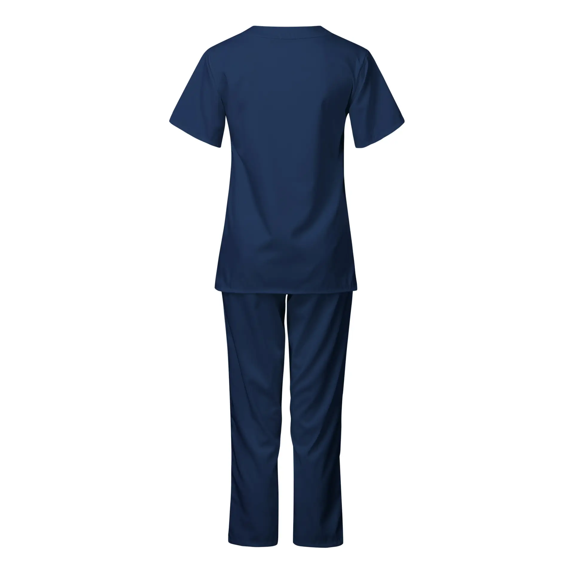 Pink V-Neck Scrub Suit for Medical Staff — feature 33