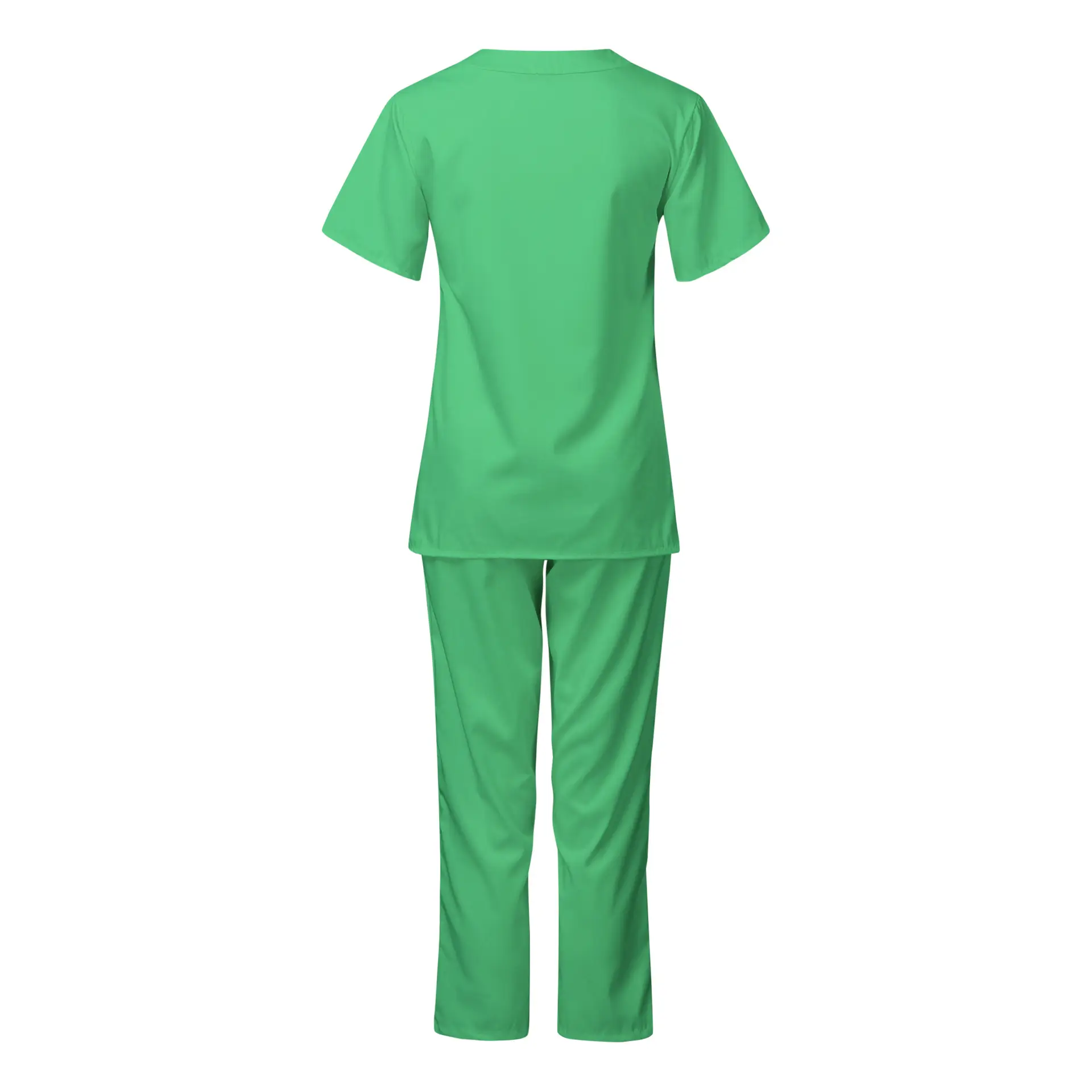 Pink V-Neck Scrub Suit for Medical Staff — feature 37