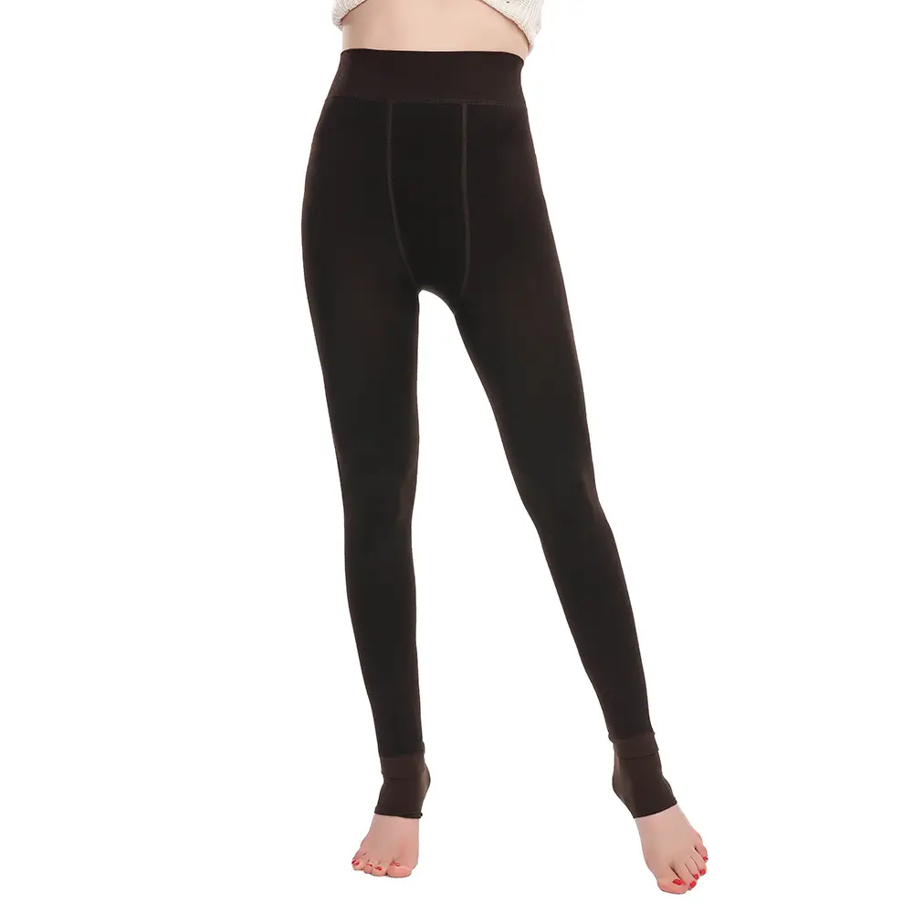 Fleece Lined Thick Leggings Women Retro Plus Size - Image 7
