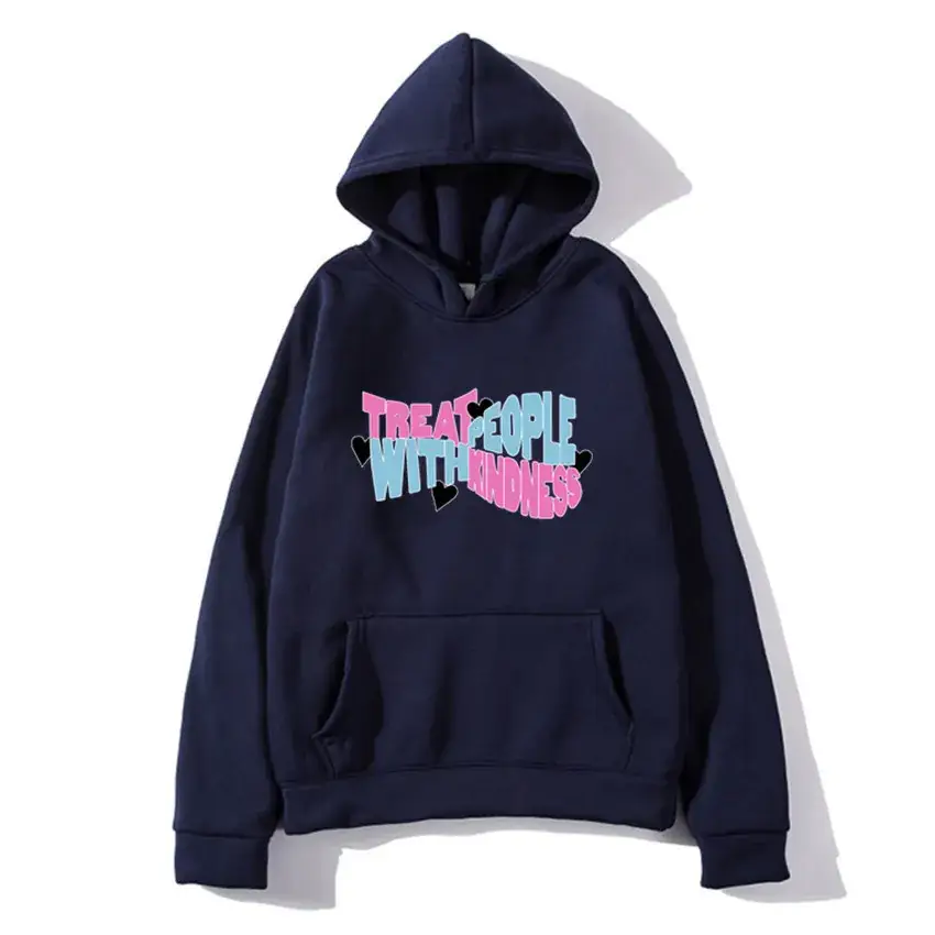 Purple Printed Hoodie for Men Women Winter Casual Wear - Image 9