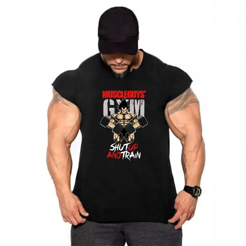 Men's White Muscle Sleeveless Anime Dragon Ball T-Shirt - Image 4