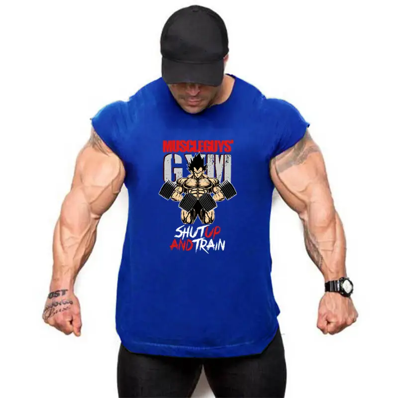 Men's White Muscle Sleeveless Anime Dragon Ball T-Shirt - Image 5
