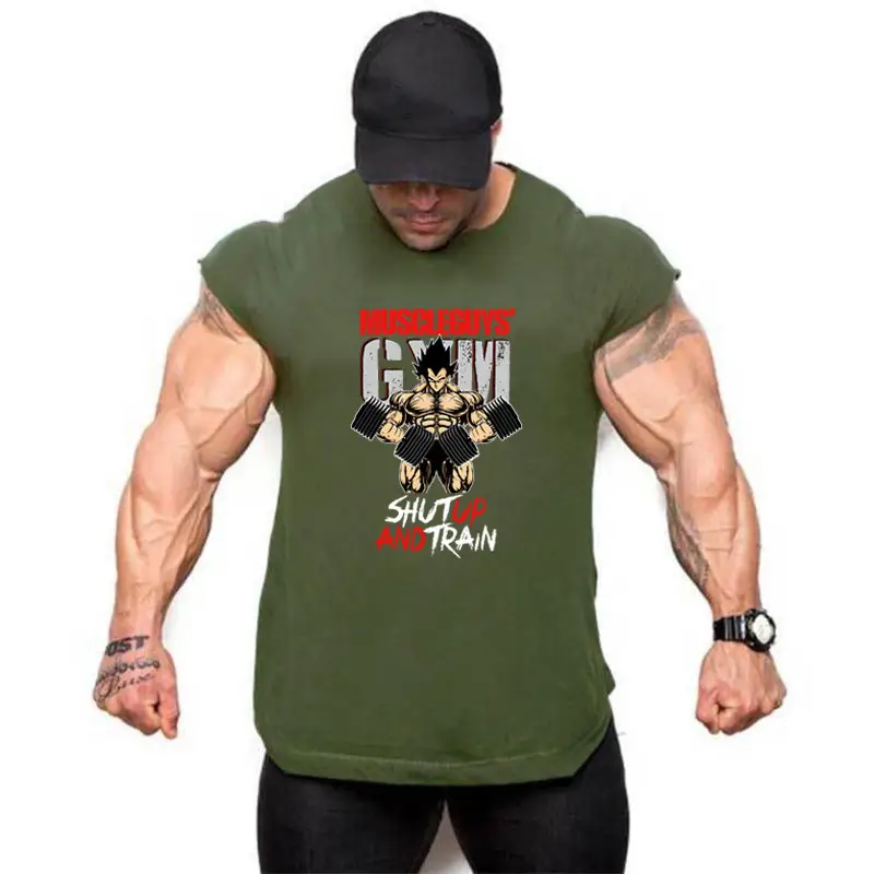 Men's White Muscle Sleeveless Anime Dragon Ball T-Shirt - Image 6
