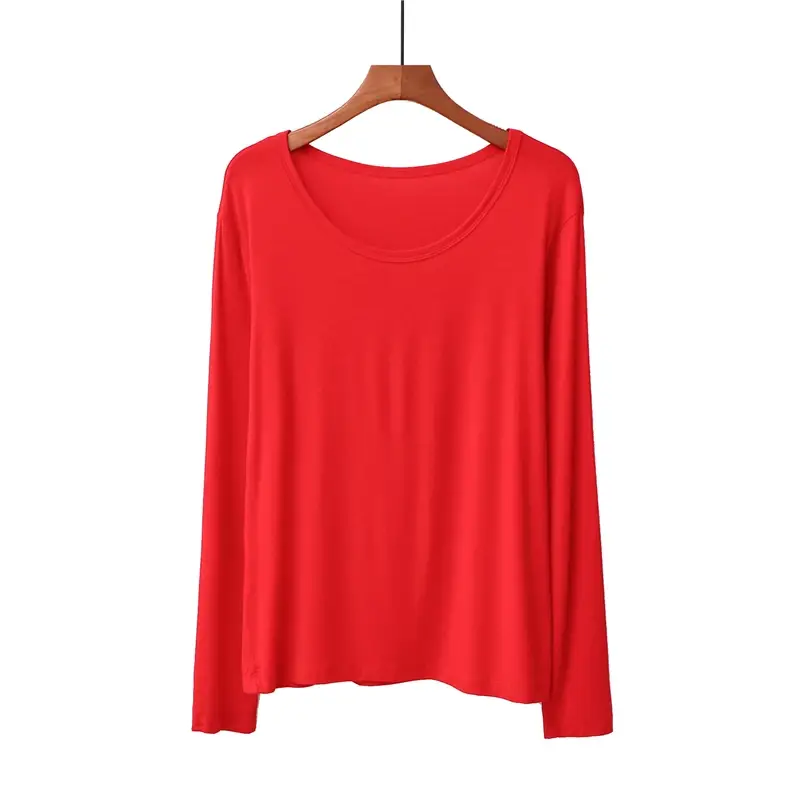 Black Long Sleeve Slim Fit T-Shirt Large — feature 19