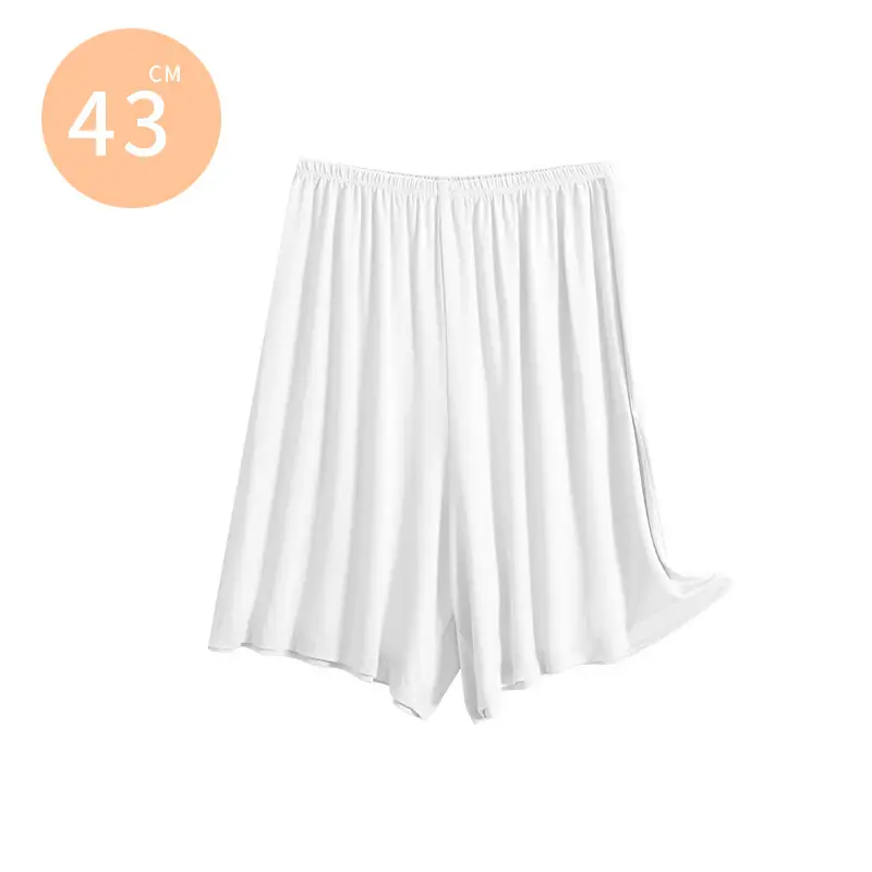 White Anti-See-Through Shorts for Women - Image 2