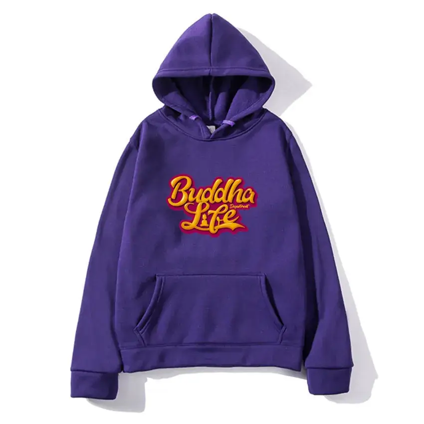 Men's Black Badilla Life Hoodie Plus Size Velvet - Image 5