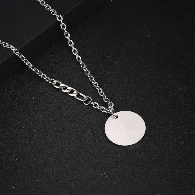IMI Titanium Necklace Men's Cold Style Hip-Hop Pendant