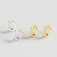 French Style Cross Ear Studs S925 Sterling Silver — feature 11