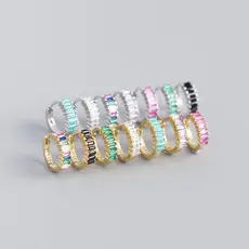 French Style Cross Ear Studs S925 Sterling Silver — feature 3