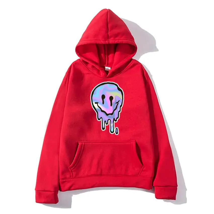 Men's Black Glitter Skull Hoodie with Front Pocket - Image 16