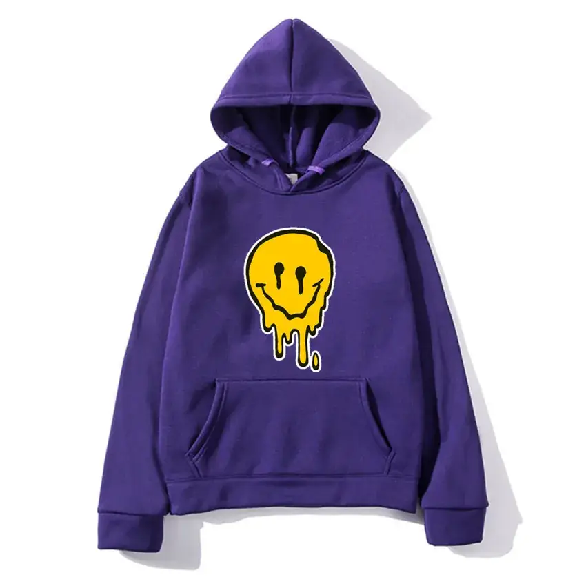 Men's Black Glitter Skull Hoodie with Front Pocket - Image 5