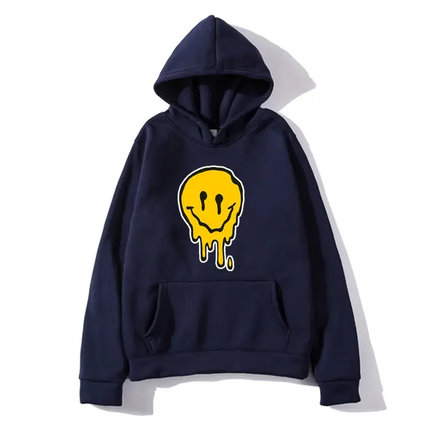 Men's Black Glitter Skull Hoodie with Front Pocket - Image 9