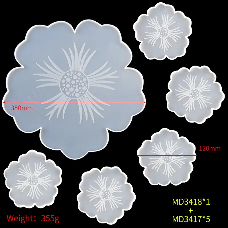 20200819-樱花果盘杯垫模具-MD3418+MD341