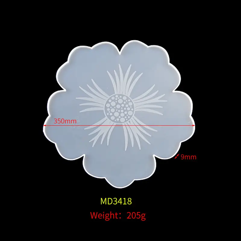 20200819-樱花果盘杯垫模具-MD3418大樱花杯垫.
