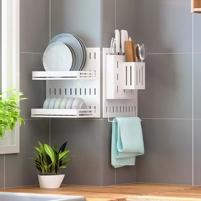 Wall-Mounted Stainless Steel Kitchen Rack 30cm x 9cm - Image 19