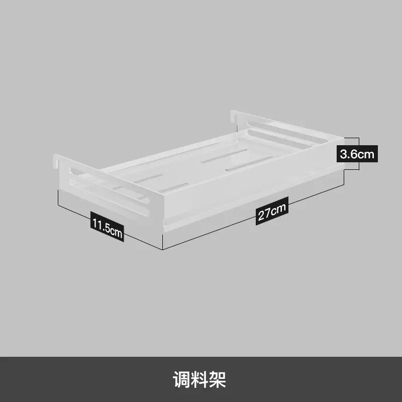 Wall-Mounted Stainless Steel Kitchen Rack 30cm x 9cm - Image 4