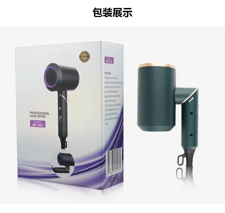 Cross-border folding negative ion hair dryer for salon use — feature 10