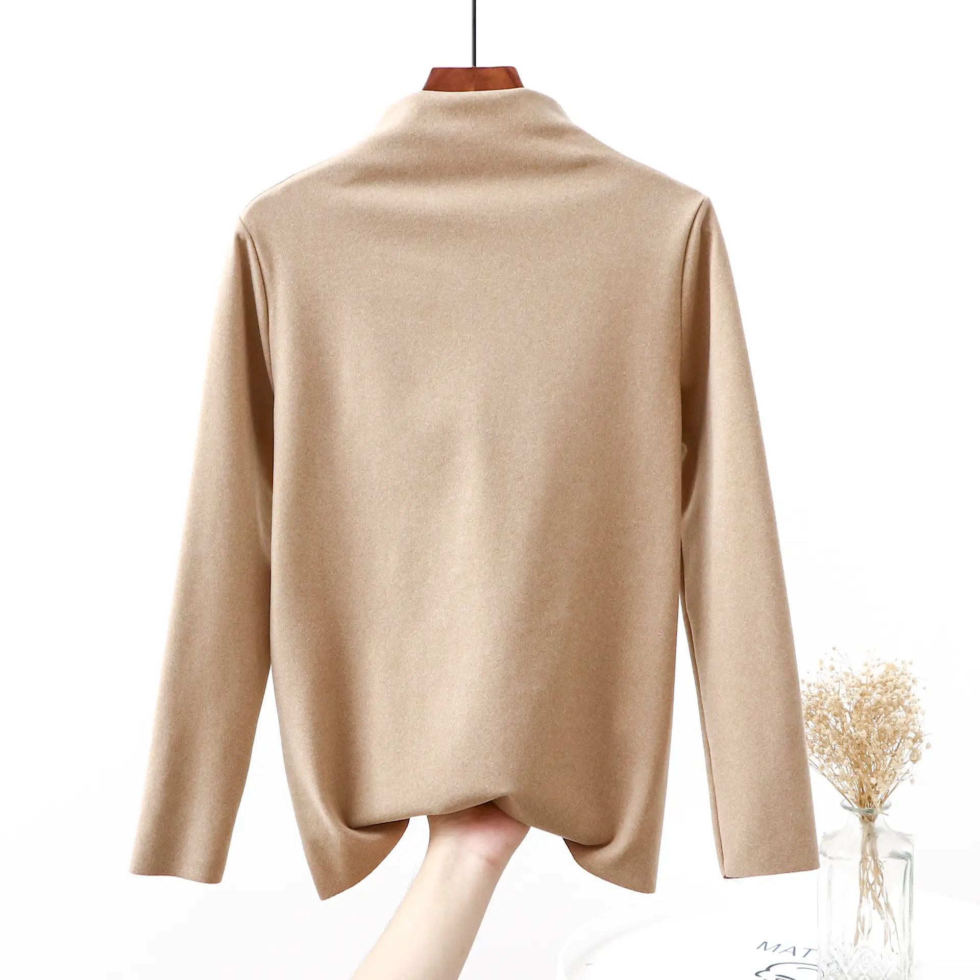 Women Black Velvet Long Sleeve Top Extra Large