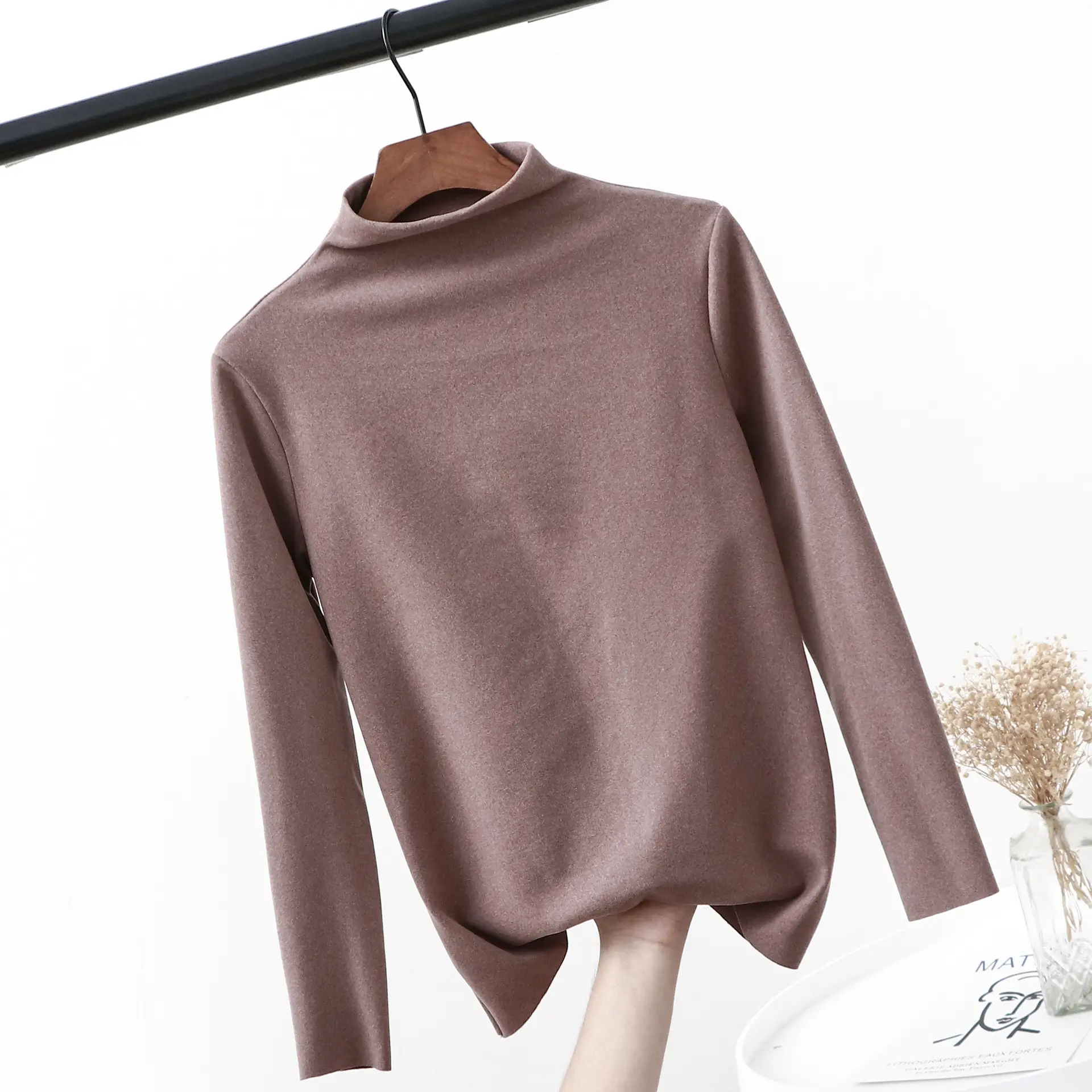 Women Black Velvet Long Sleeve Top Extra Large