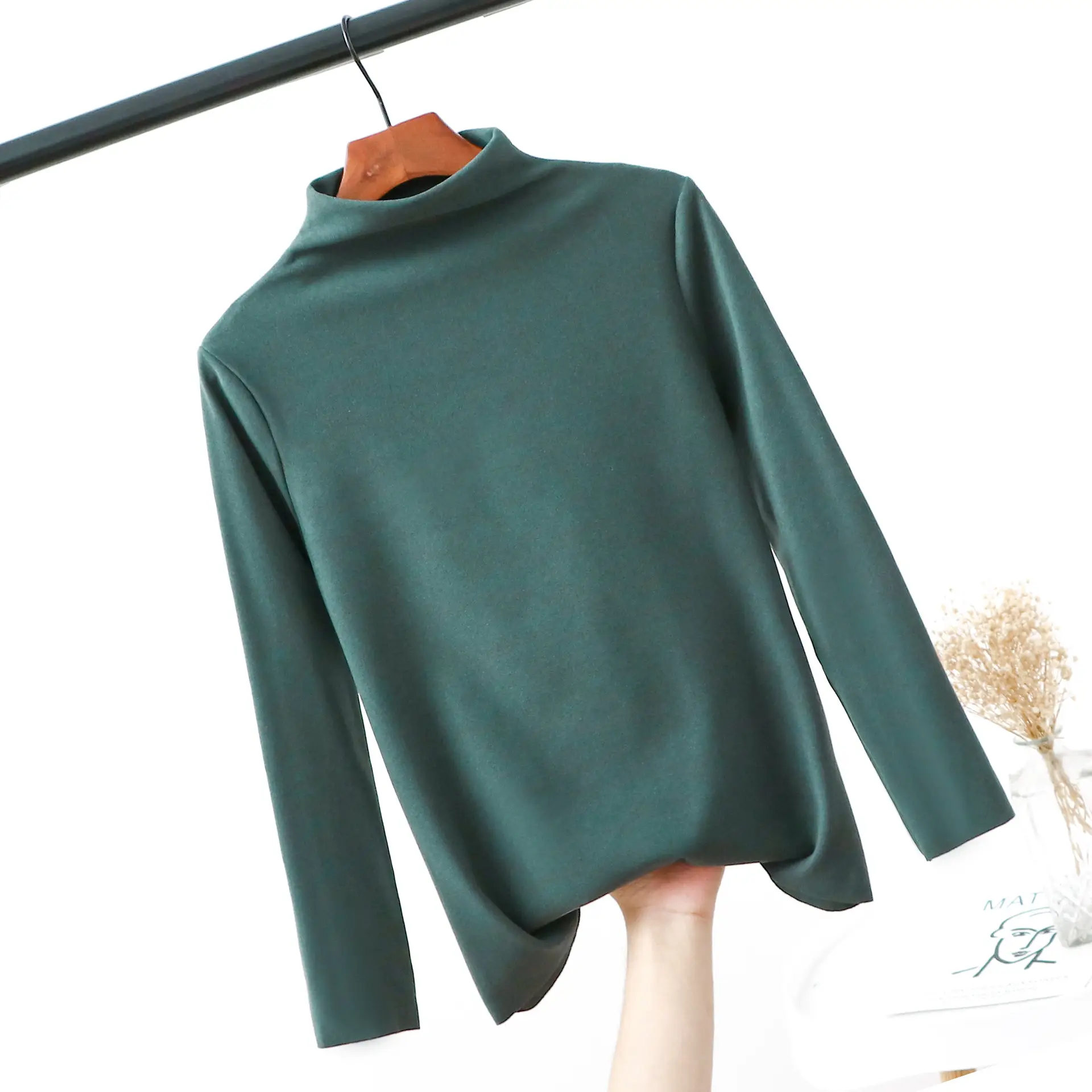Women Black Velvet Long Sleeve Top Extra Large
