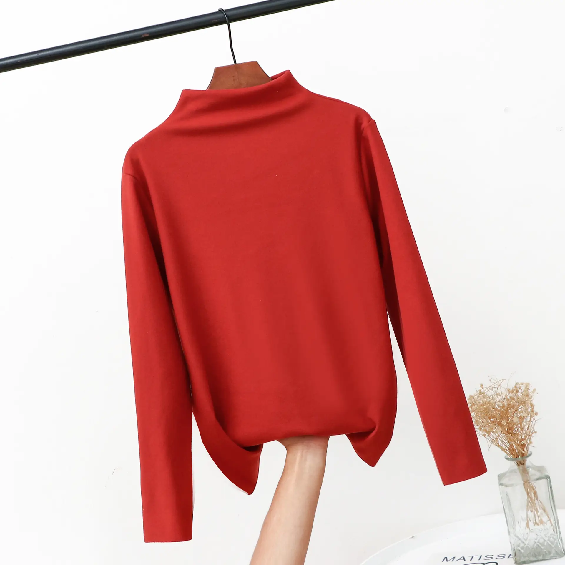 Women Black Velvet Long Sleeve Top Extra Large