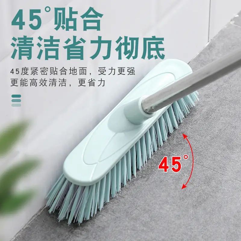 Pink Triangular Floor Brush for Bathroom Tiles Cleaning - Image 7