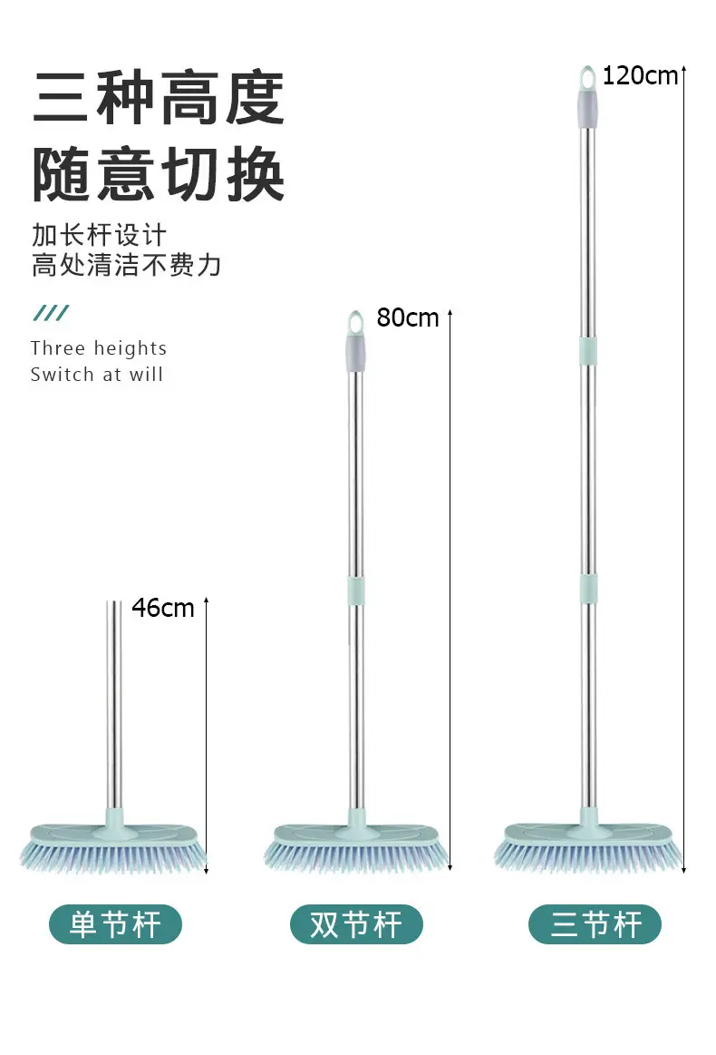 Pink Triangular Floor Brush for Bathroom Tiles Cleaning — feature 11