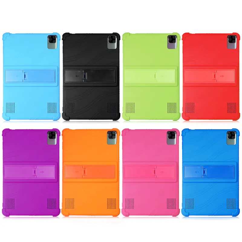Orange 10.1 Inch Tablet Protective Case with Anti-Fall Silicone Cover - Image 12